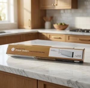 Bambusi 100% Natural Bamboo Adjustable Drawer Dividers Set of 4 NIB